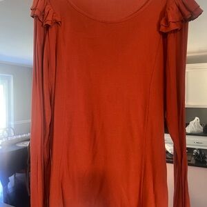 Women's Rust Long Sleeve Top